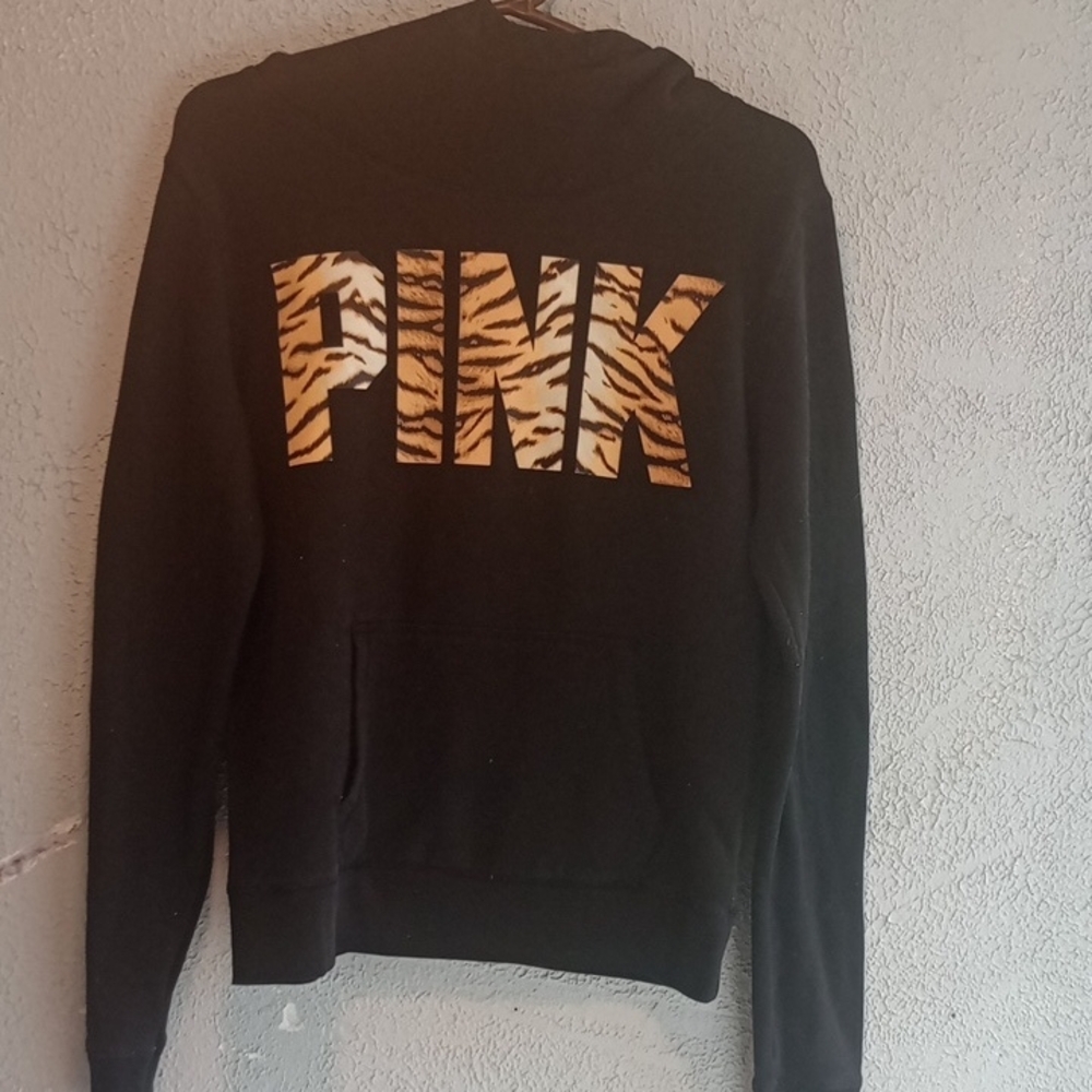 PINK Victoria's Secret Black and Gold Men's Sweater